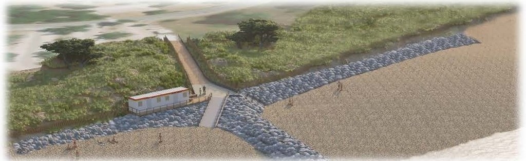 Nouvel accès à la plage de la Rémigeasse