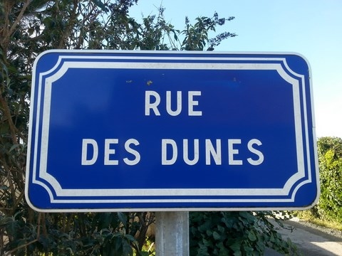 Panneau Rue des Dunes