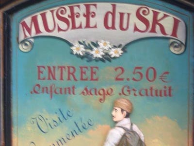 Affiche musée du ski de Besse et Saint Anastaise.