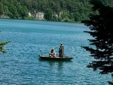 Pêcheurs lac pavin.